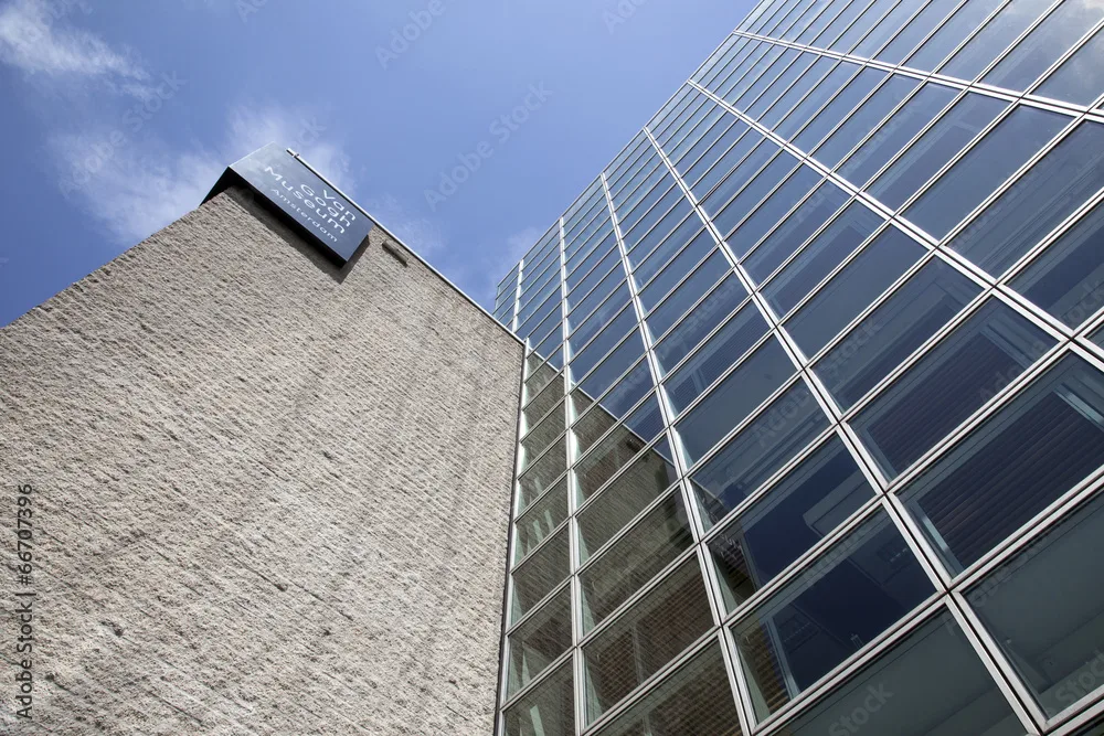 AMSTERDAM, NETHERLANDS, JUNE 8 2014: looking up to side facade o